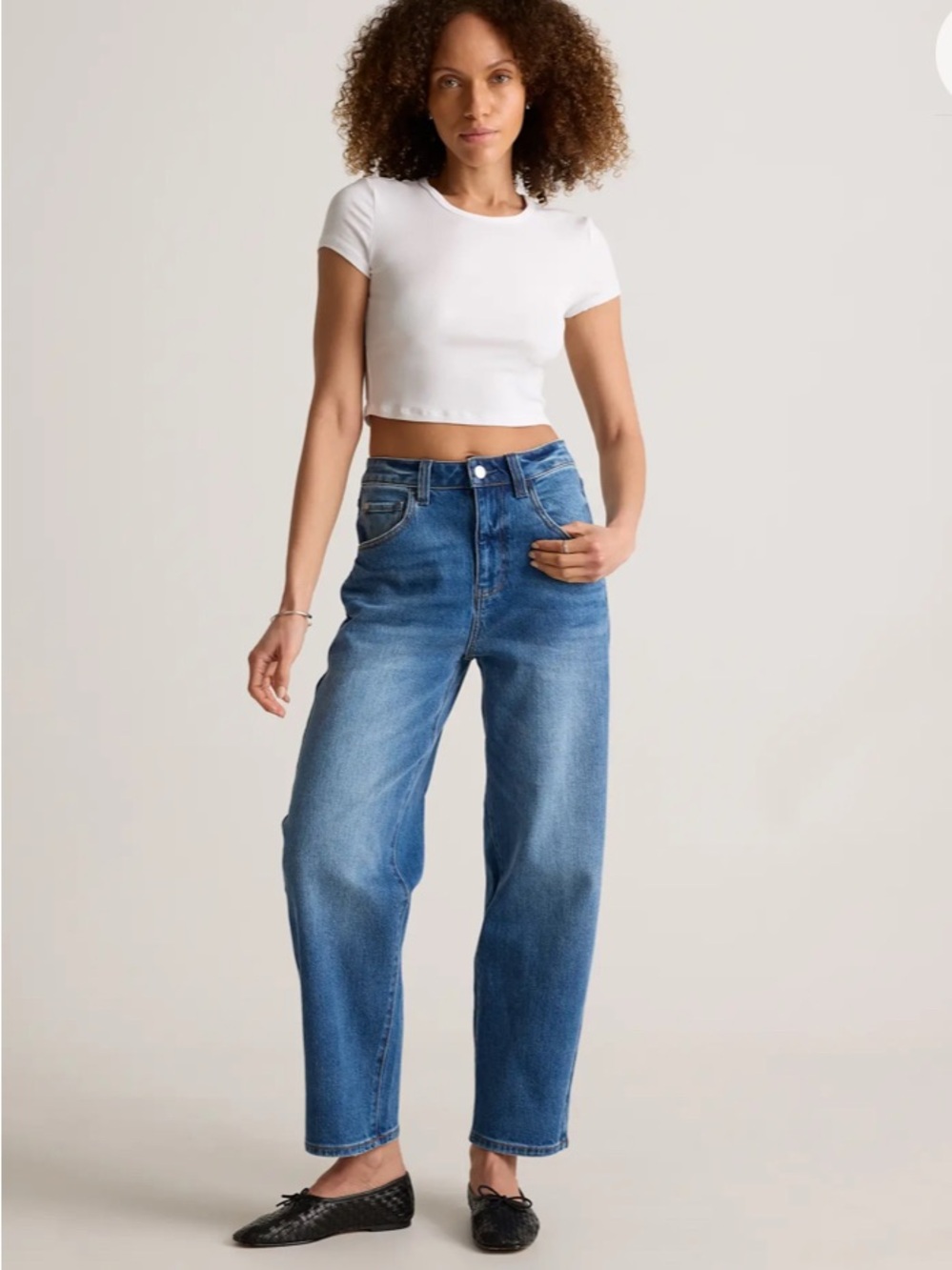 Quince Bella Stretch Barrel Jean size 29 - Picture 6 of 15